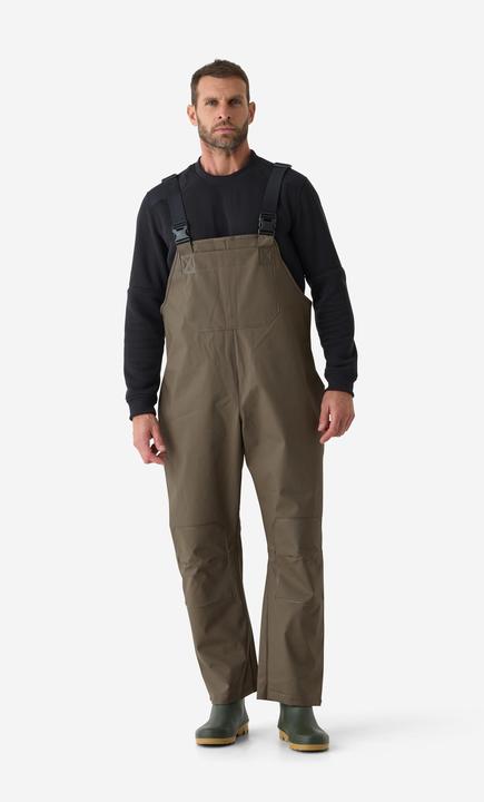 Actual product image Solognac Men’s windproof waterproof dungarees 500 - green (S)