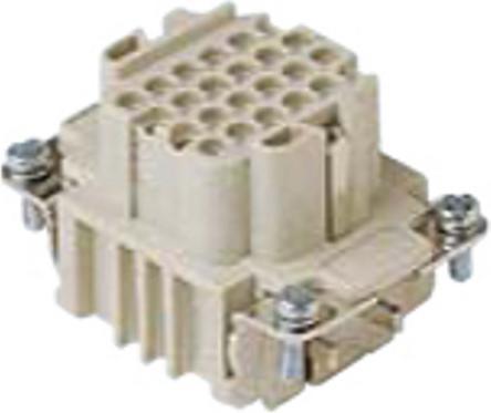 Image du produit ILME Insert femelle Gr.44.27 24P+PECraccord à sertir 10A 250V CDDF 24
