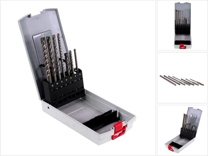 Produktbild Bosch Professional Zubehör Bohrersatz SDS Plus 7X (5.0 mm, 6.0 mm, Ø 8.0 mm, 12.0 mm, 10.0 mm)