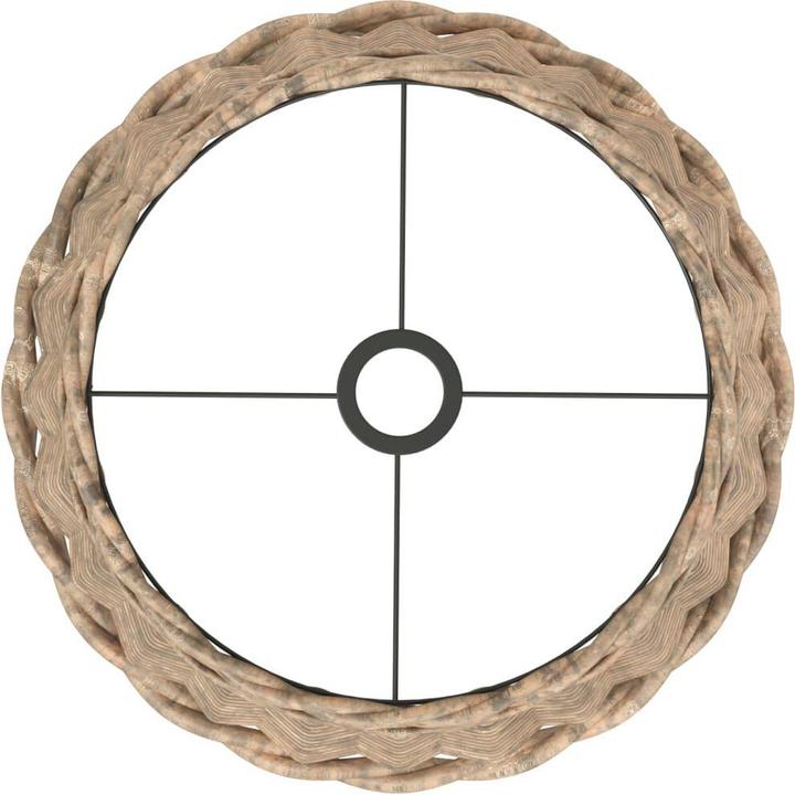 Produktbild VidaXL Lampenschirm Braun Ø40x26 cm Korbweide, Farbe: Braun