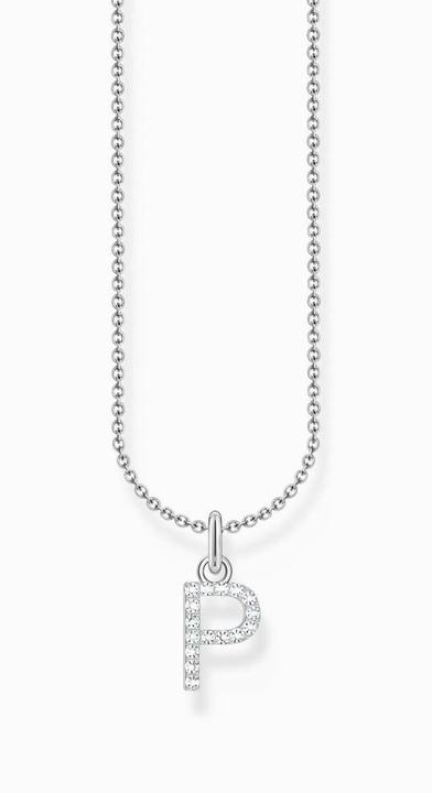 Immagine prodotto Thomas Sabo Catena con ciondolo a forma di lettera P - argento (Argento 925, 38 - 45 cm)