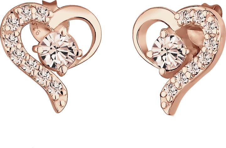 Immagine prodotto Elli Orecchini Cuore Amore Cristalli Argento 925 Darling (Cristallo di vetro, Argento 925)