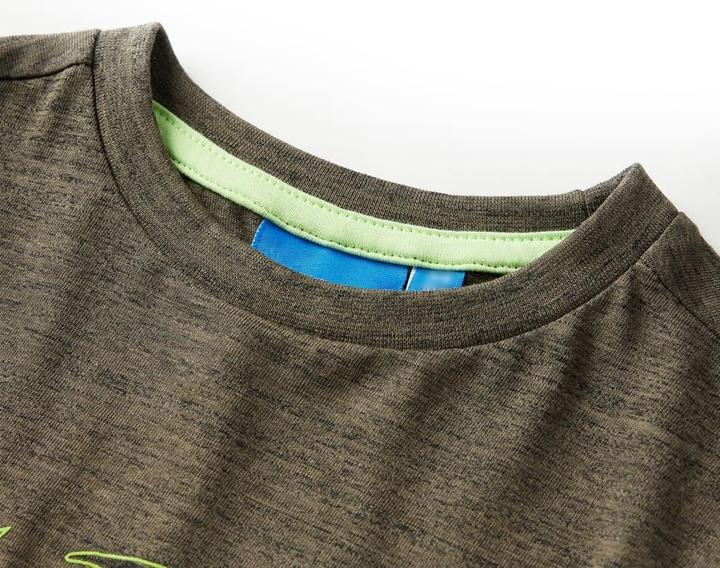 Immagine prodotto VidaXL Camicia da bambino a maniche lunghe color kaki scuro melange 92,Materiale: 80 (92)