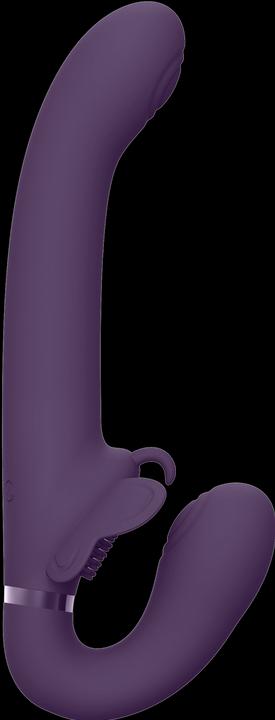 Actual product image Topco Satu - Pulse Wave & Vibrating Strapless Strapon - Purple