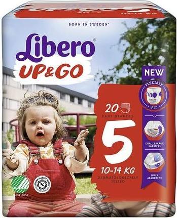 Actual product image Libero Up&Go 5 Pull-Up Baby Nappies - 10-14kg 1 Pack Of 20 20 Count Pack Of (1 Piece)