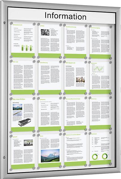 Produktbild Schaar-Design Flachschaukasten (Wandtafel, 102.5 x 138 cm)