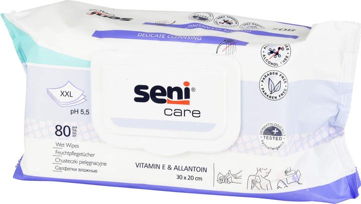 Produktbild Seni Care Feuchtpflegetücher mit Klickverschluss (80 Stück)