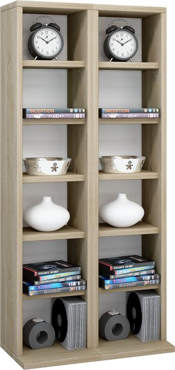 Immagine prodotto VCM Scaffale porta CD e DVD in legno Milano (42 x 20 x 92 cm)