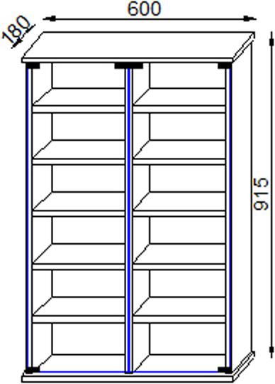 Produktbild VCM Roma (60 x 18 x 92 cm)