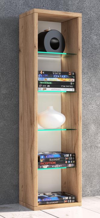 Produktbild VCM Wandregal Hängeregal Wandboard Holzregal "Rasito L" (21 x 14 x 77 cm)