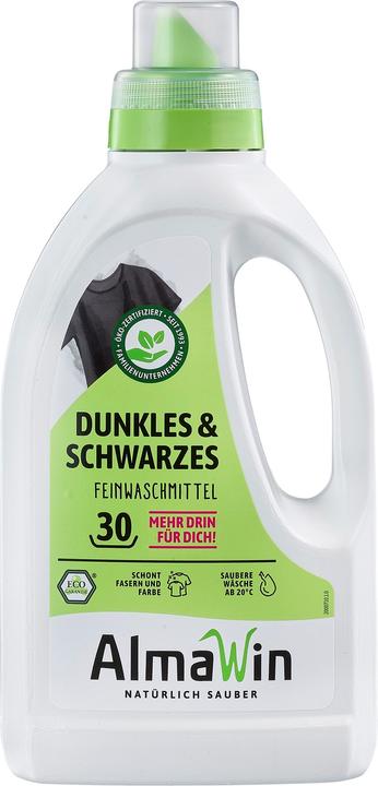 Produktbild Alma Win Waschmittel für dunkle + schwarze Wäsche (25 Waschgänge, Flüssigwaschmittel)