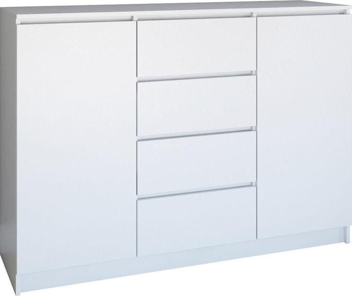 Topeshop 2D4S Cassettiera BIEL (120 x 40 x 97 cm)
