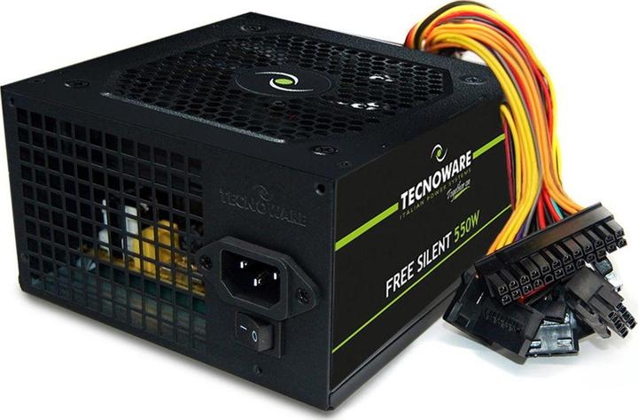 Produktbild Tecnoware ALIMENTATORE 550W 12CM FREE SILENT 2*SATA 2*MOLEX TOGHETER ON (550 W)
