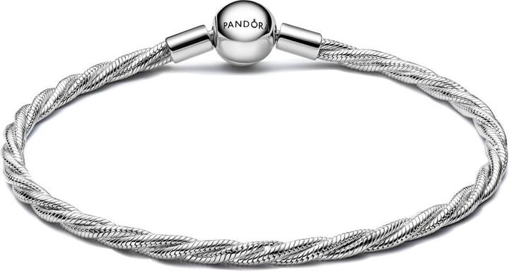 Immagine prodotto Pandora Runder Verschluss Gedrehtes Schlangen Gliederarmband (23 cm, Argento 925)