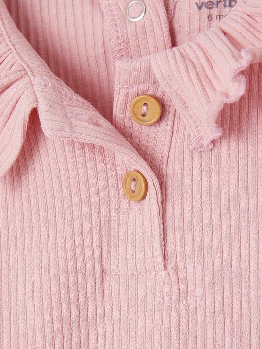 Actual product image Vertbaudet Mädchen Baby T-Shirt mit Zierkragen Oeko-Tex (68)