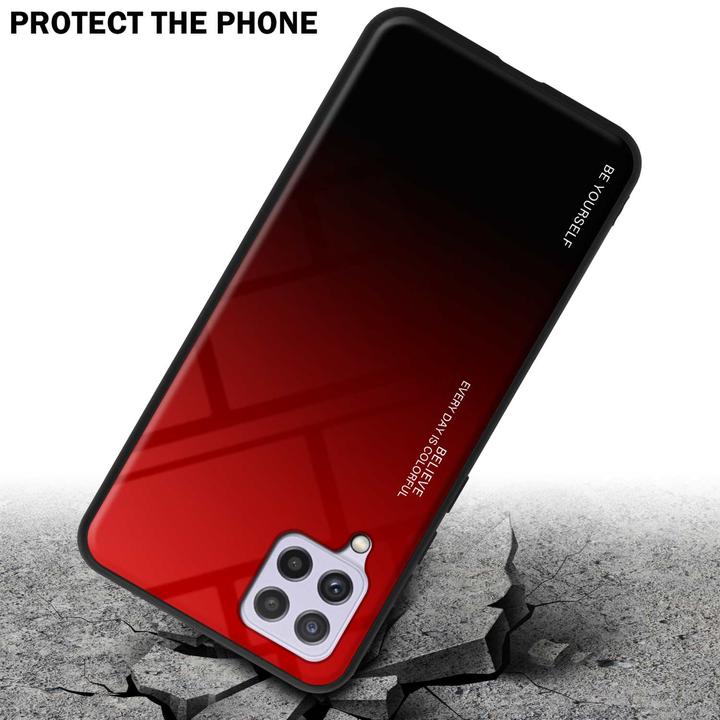 Productafbeelding Cadorabo TPU 2 Kleuren Glazen Hoesje (Samsung Galaxy M22, Samsung Galaxy A22, Samsung Galaxy A32)