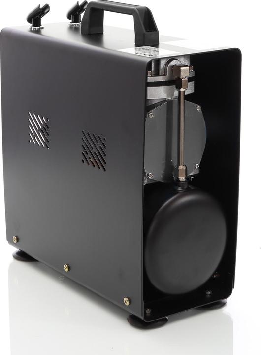 Actual product image Wiltec Airbrush Compressor AF186A 4 bar Single Cylinder Compressor with Automatic Switch-off and Air Tank (4 bar, 3 l)