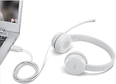 Actual product image Lenovo 110 Stereo USB headset