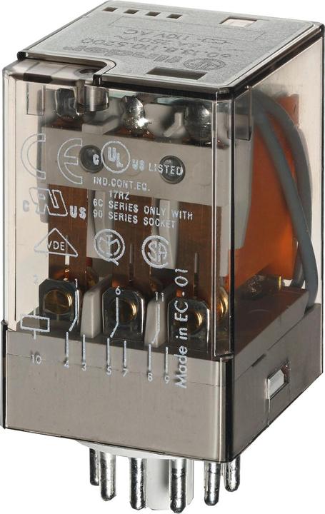 Actual product image Finder Industrial plug-in relay 10Af.Fas. 90.73/112 60.13.8.024.0040