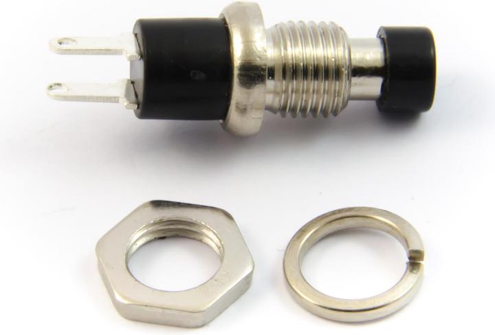 Actual product image Purecrea Flush-mounted push-button black 7mm 2P