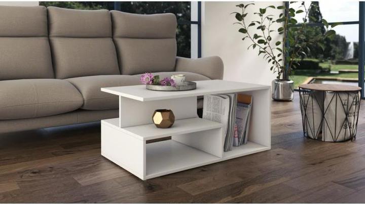 Productafbeelding Topeshop PRIMA BIEL Bijzettafel Salontafel Freeform 1 Poot(en) (90 x 51 x 43 cm)