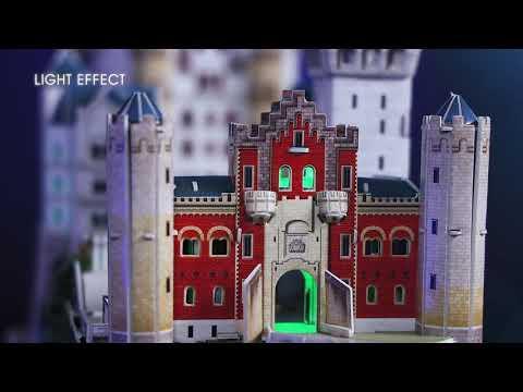 Produktbild Cubicfun Puzzle 3D Schloss Neuschwanstein (128 Teile)