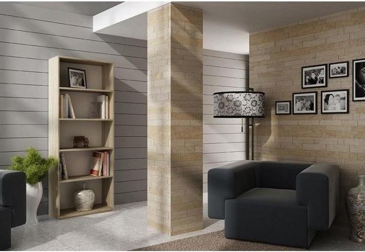 Actual product image Topeshop R60 SONOMA bookshelf for offices (60 x 30 x 182 cm)
