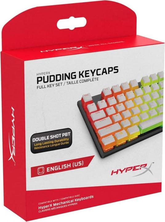 Image du produit HyperX Pudding Keycaps Jeu de touches US Layout Blanc Jeu de touches complet