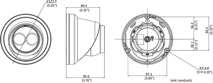 Produktbild Hikvision DS-2CD2323G2-I(2.8mm) Turret 2MP Easy IP 2.0+ (1920 x 1080 Pixels)