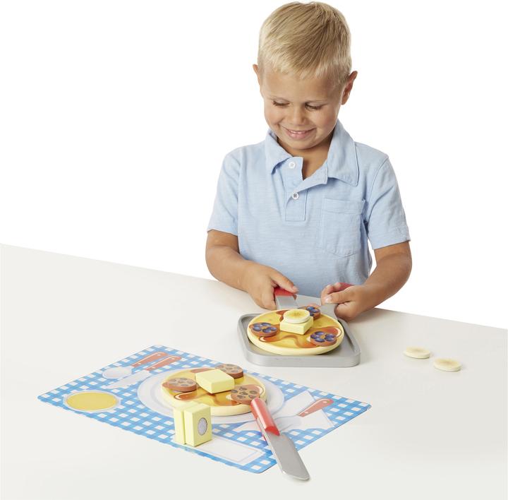 Actual product image Melissa & Doug Wooden pancake set in a box