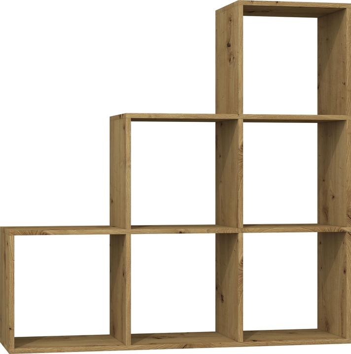 Topeshop STEP ARTISAN 3X3 bookshelf for living room (115 x 38 x 115 cm)