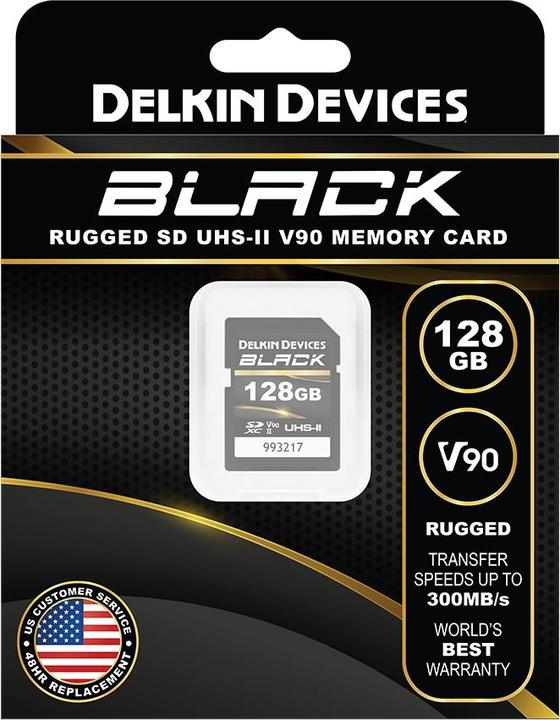 Immagine prodotto Delkin NERO UHS-II SDXC 128GB R:300MB/s W:250MB/s (128 GB, SDXC, U3, UHS-II)