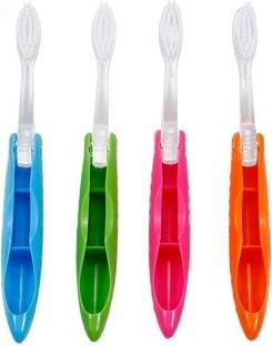 Actual product image Beauty Formulas Active Oral Care - Voyager Folding Travel Brush Travel Toothbrush Medium 2Pcs. (2 x)