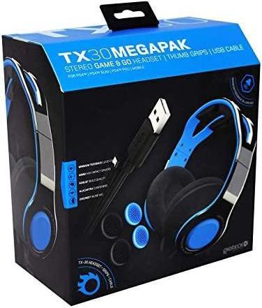 Actual product image Gioteck Headset TX30, Stereo 3.5mm Jack,1.3m PS4 Megapack