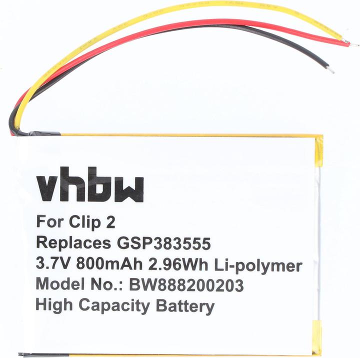 Image du produit XCell Akku Ersatz für JBL GSP383555 für Lautsprecher Boxen Speaker (800mAh, 3.7V, Li-Polymer) (Télécommande de remplacement)
