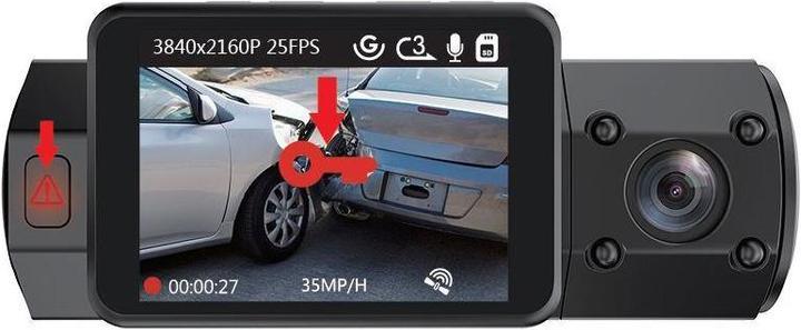 Productafbeelding Vantrue N2S dubbel (GPS-ontvanger, Batterij, 4K)