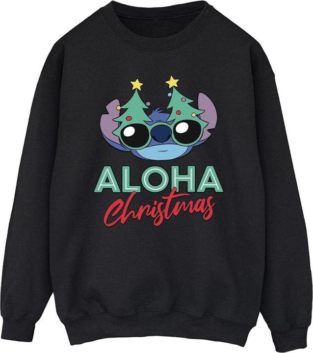 Disney Lilo And Stitch Christmas Tree Shades Sweatshirt (XXL)