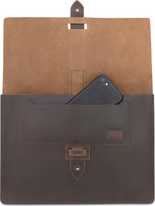 Immagine prodotto Buckle & Seam Custodia per laptop in pelle Aspen Brown