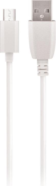 Produktbild Maxlife Kabel USB - microUSB 1,0 m 2A weiss (1 m)