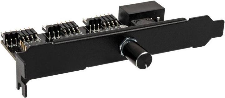Lamptron CFM36 fan and RGB LED controller for PCI slot - black (3 Fan)
