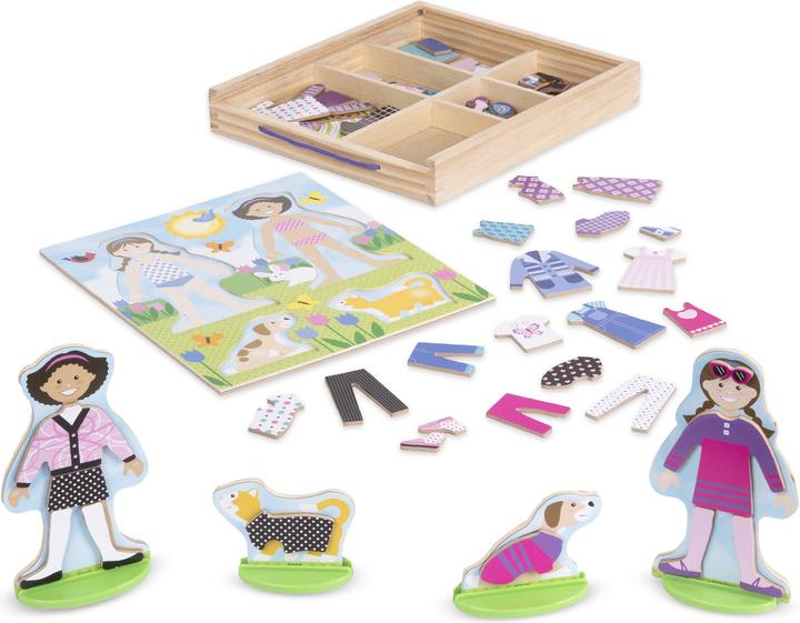 Produktbild Melissa & Doug Magnetic Dress Up - Friends and Pets (78 x)
