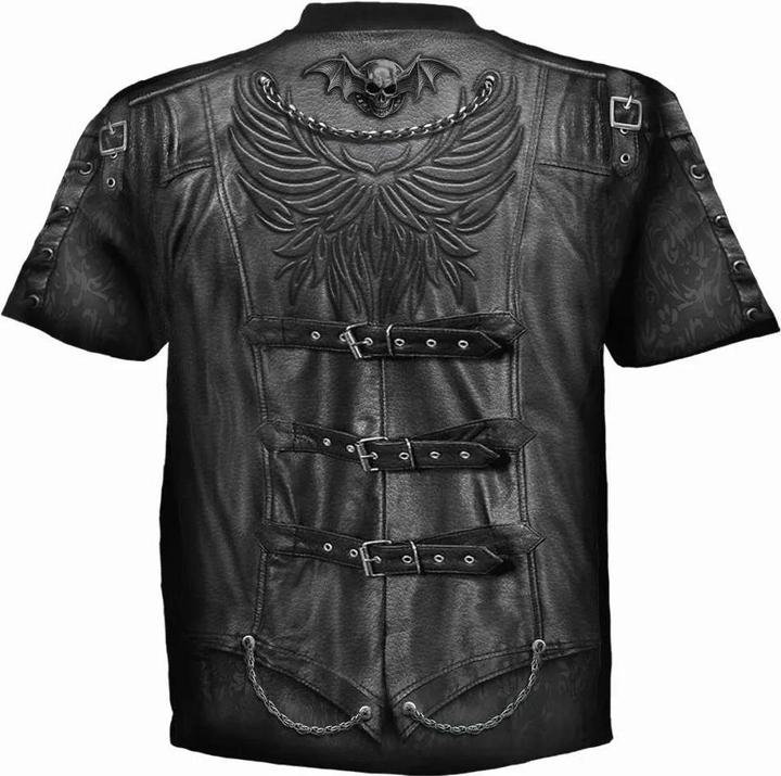 Produktbild Spiral Goth Wrap TShirt kurzärmlig (S)