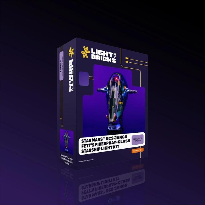 Produktbild Light my bricks LMB 2.0 LED Licht Set für LEGO® 75409 Star Wars - Jango Fetts Sternenschiff der Firespray-Klasse