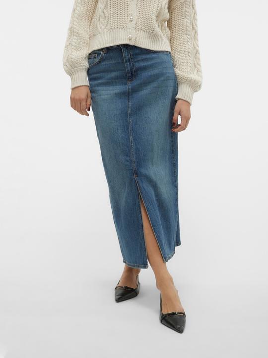 Image du produit Vero Moda VMTESSA Hohe Taille Langer Rock Jeansrock (S)