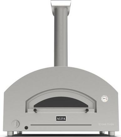 Produktbild Alfa Forni Futuro 4 Pizze Hybrid Silber Schwarz (Pizzaofen Gas)