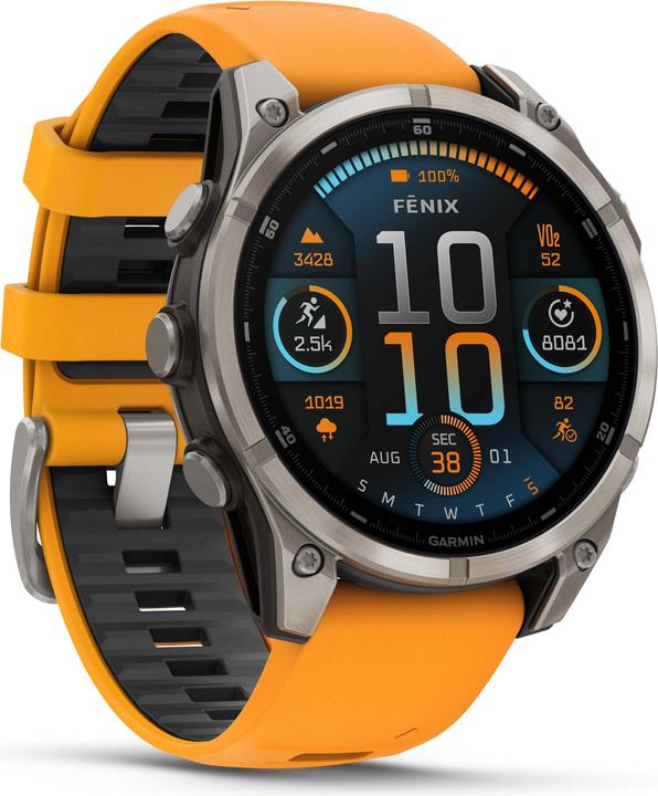 Actual product image Garmin Fenix 8 AMOLED Sapphire Titan (47 mm)