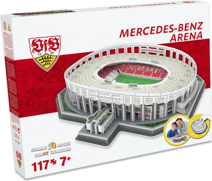 Immagine prodotto Nanostad VfB Stuttgart Stadium 3D Puzzle / VfB Stuttgart Mercedes-Benz Arena 3D Puzzle (117 pezzi)