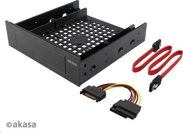 Actual product image Akasa mounting frame 13,30cm (5,25") to 2,5/3.5", SSD/HDD adapter
