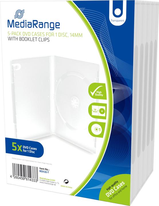MediaRange DVD blanco hoesje voor 1 Dics