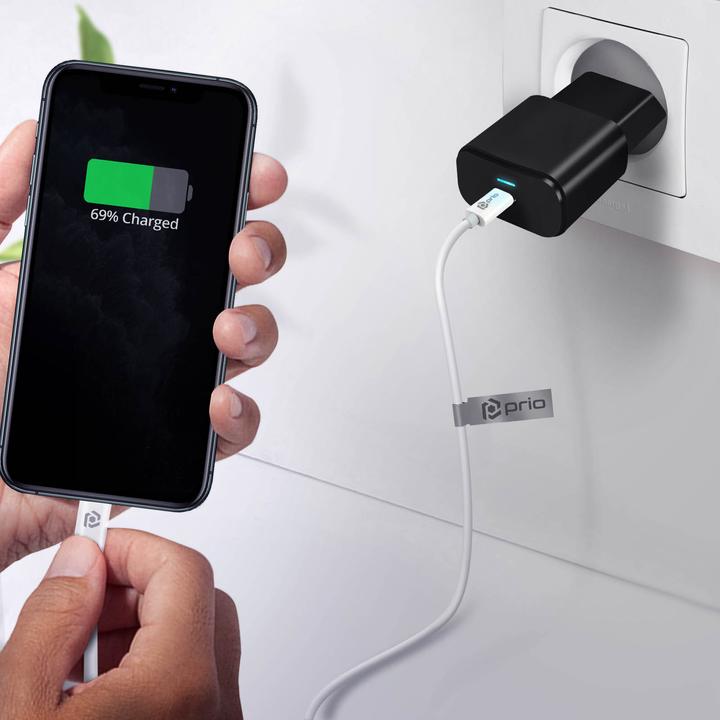 Actual product image prio USB-C to Lightning charging cable (1 m, USB 4.0)